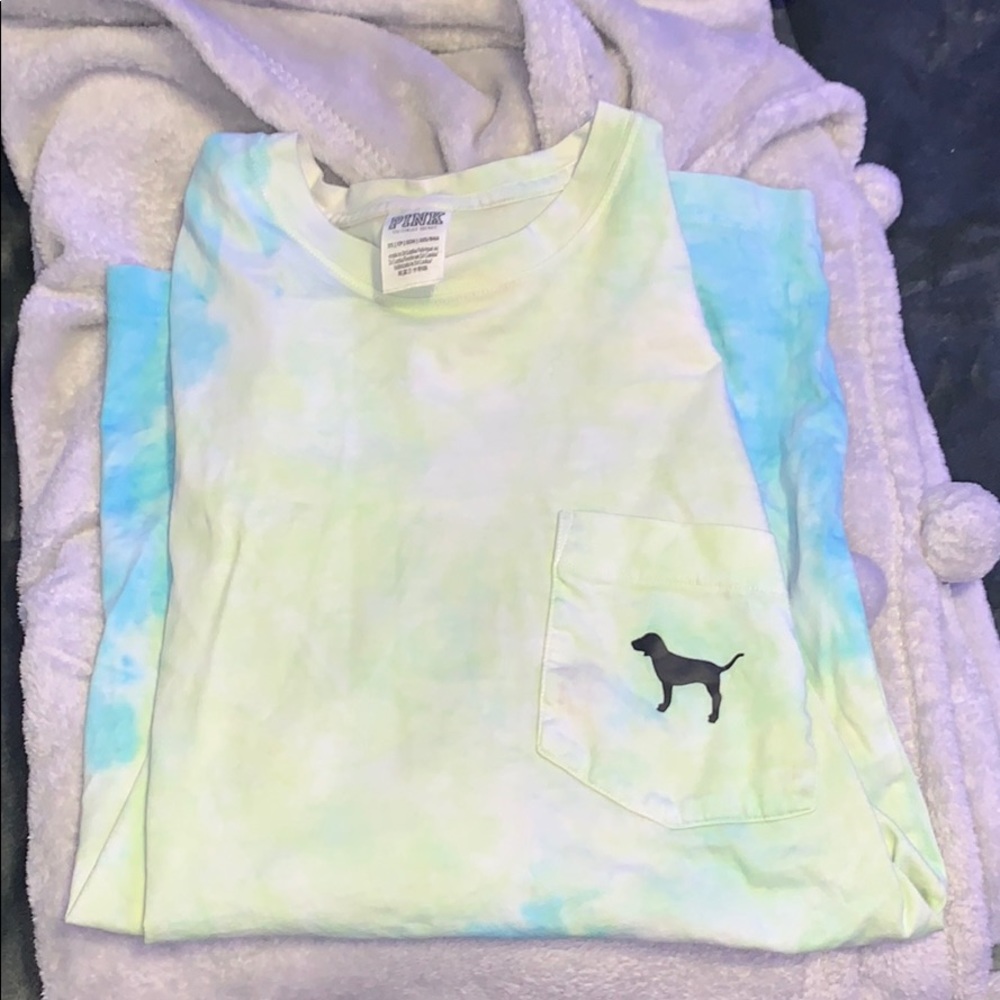 PINK long sleeve tie dye